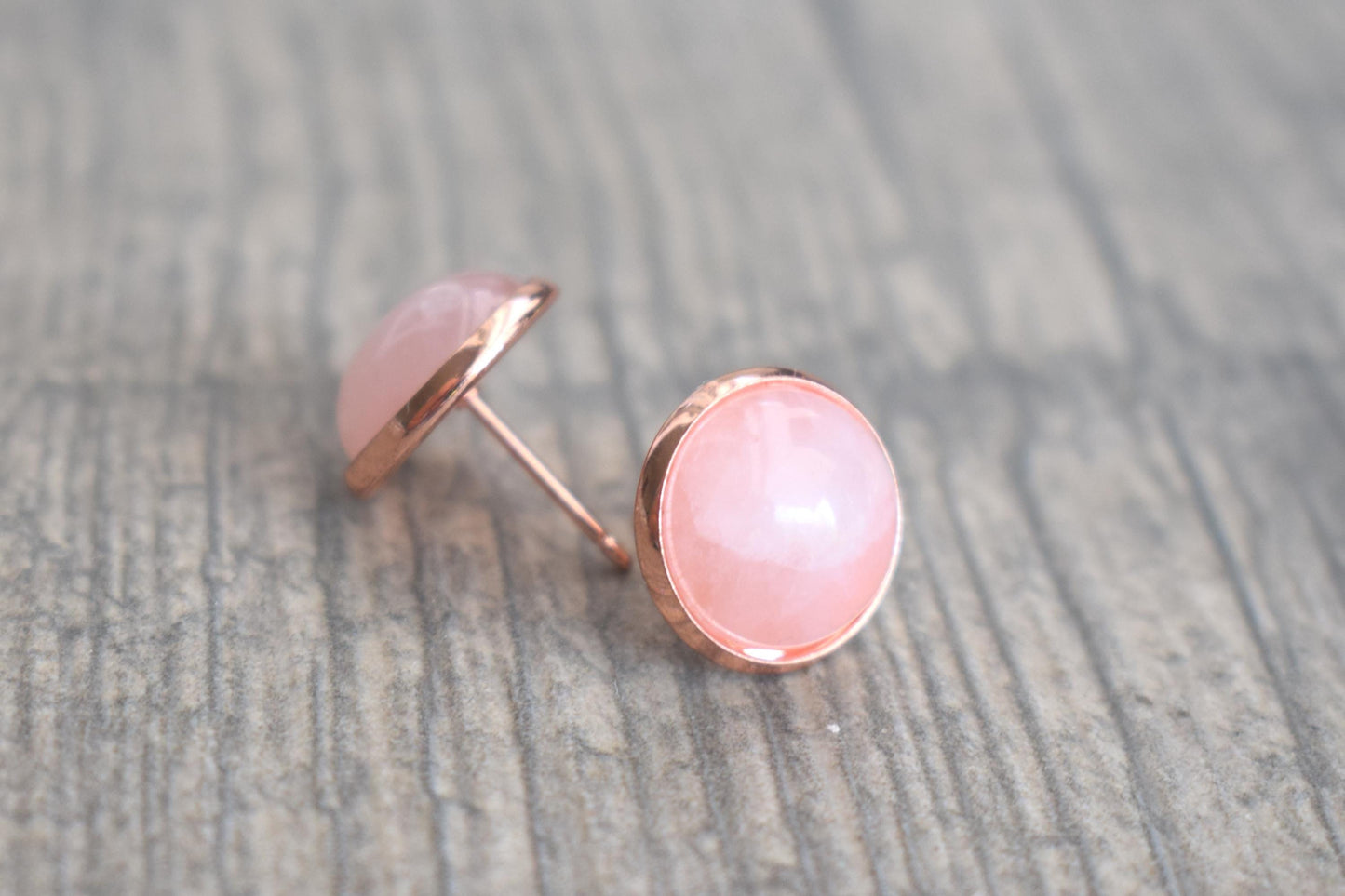 Ring Rosenquarz, rose goldener Ring, Damenring mit Edelstein, Edelsteinschmuck, every day ring, verstellbarer Ring