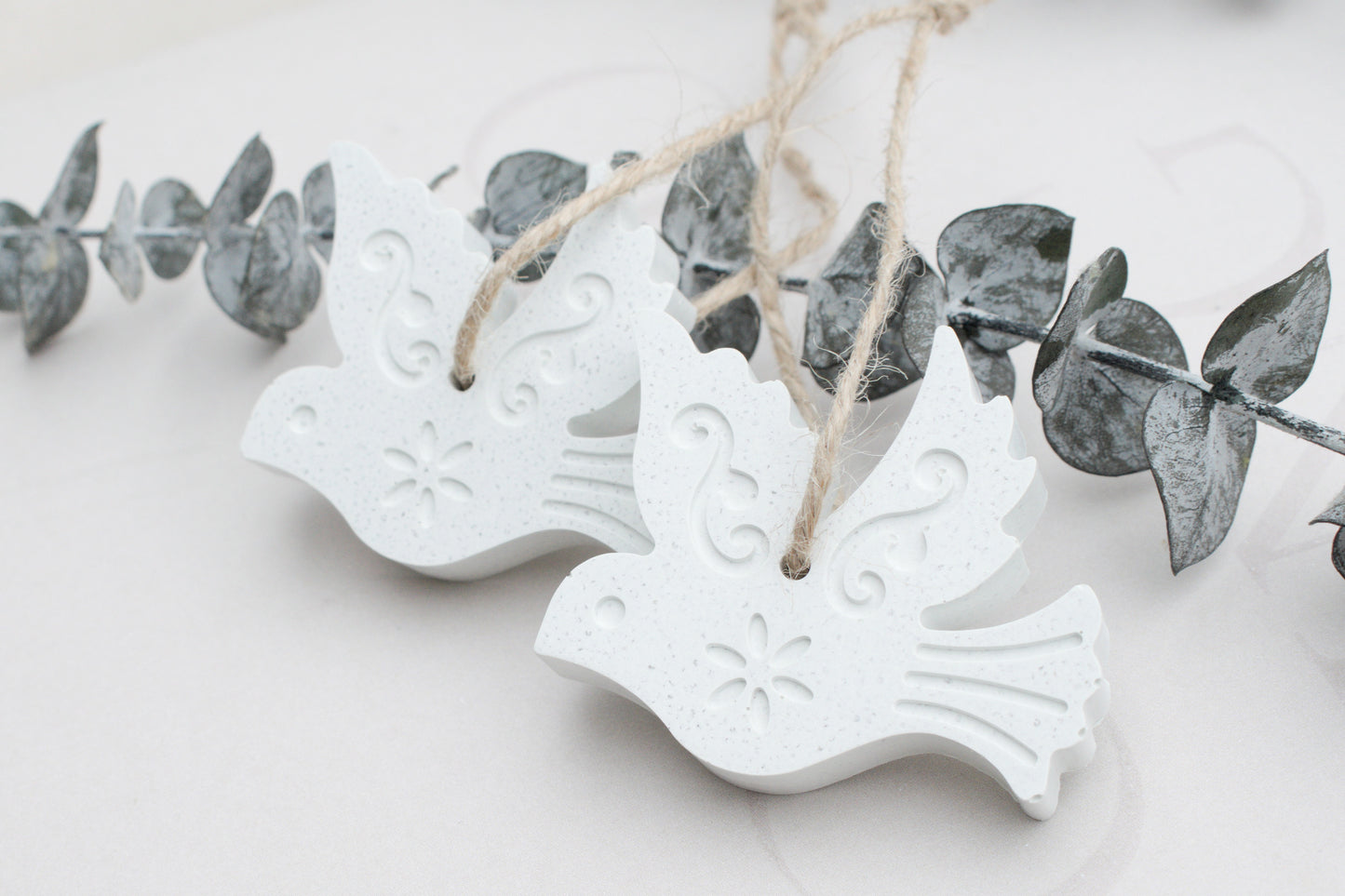 Skandi Vogel Anhänger Set, Friedenstauben, Minimalistische Deko, Skandinavischer Stil