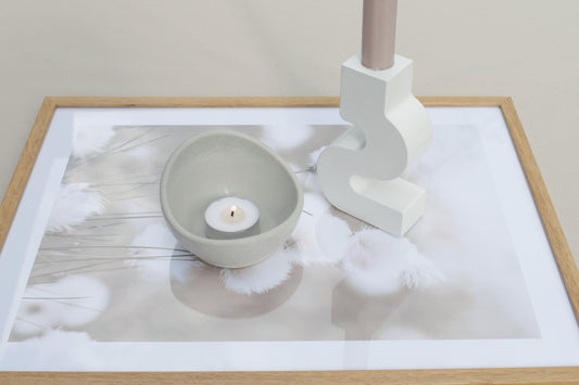 2er Set Kerzenhalter aus grauem Beton – Teelichthalter Skandi Industrial Style – Tischdeko Wohnzimmer – Minimalistische Deko Geschenkidee