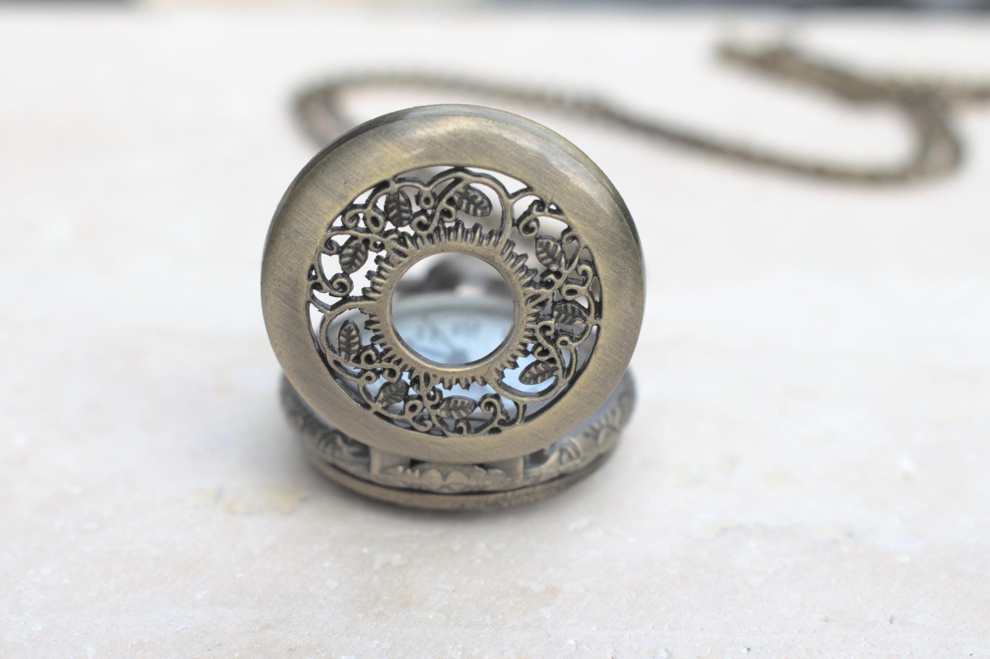 Damen Kettenuhr, Kettenuhr Damen bronze, Kettenuhr vintage, Kettenuhr Damen Antik, Umhängeuhr Damen