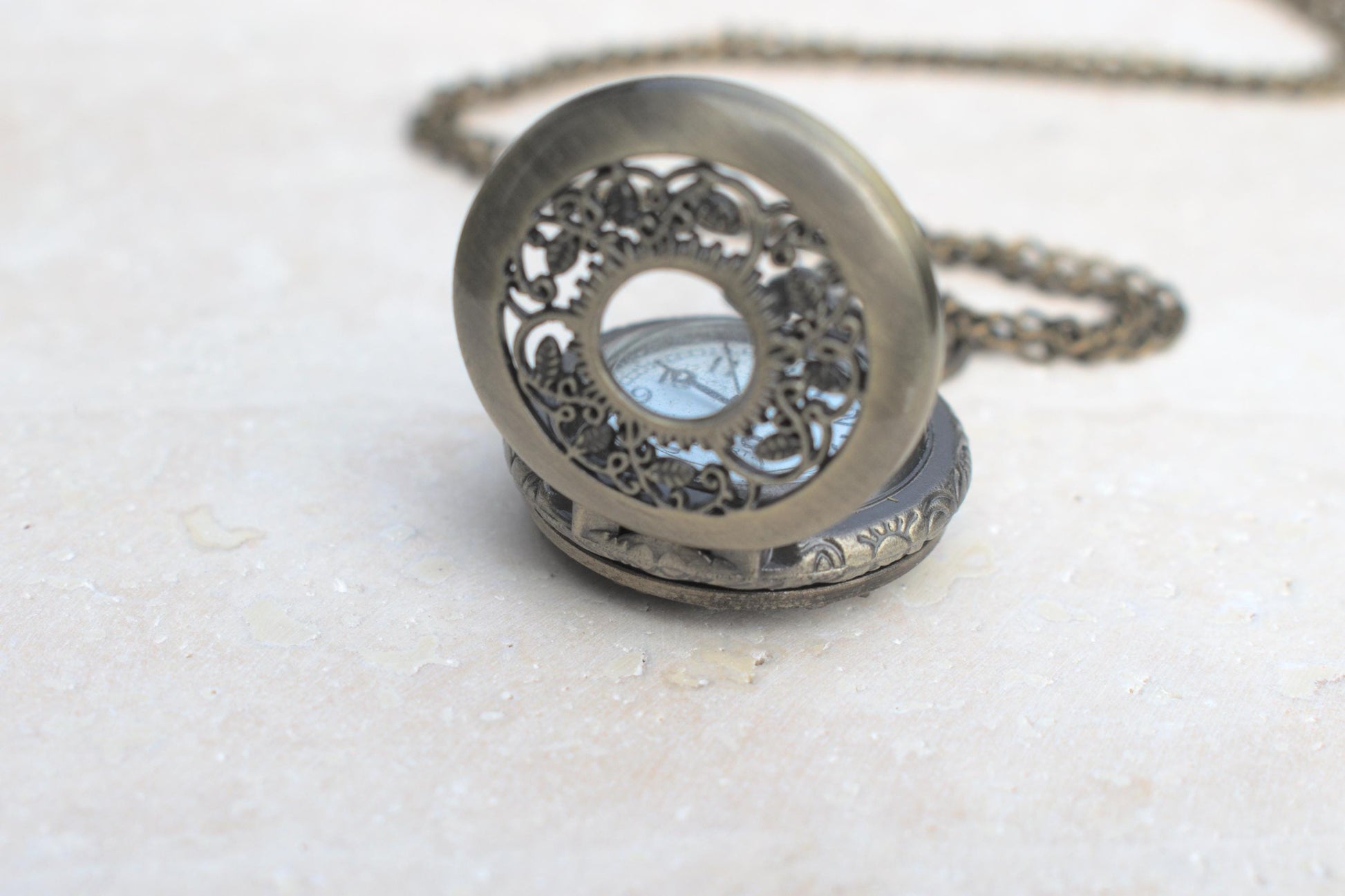 Damen Kettenuhr, Kettenuhr Damen bronze, Kettenuhr vintage, Kettenuhr Damen Antik, Umhängeuhr Damen