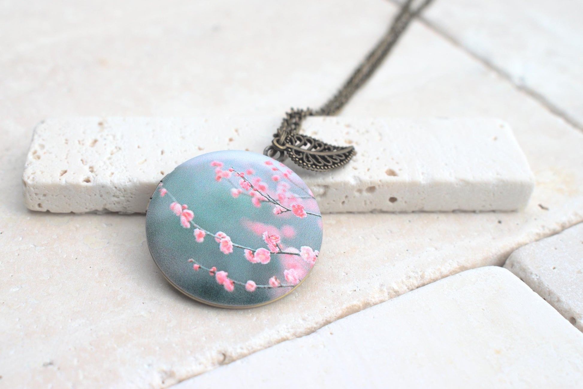 Medaillon bronze zum öffnen mit Kette, Foto Medaillon Kette mit Bild, Medaillon zum öffnen, Geschenk für Freundin