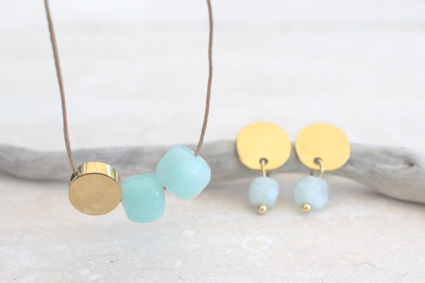 Kette mit Jade Perlen, Edelstein Kette, Edelstein Kette Damen