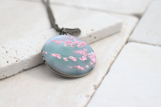 Medaillon bronze zum öffnen mit Kette, Foto Medaillon Kette mit Bild, Medaillon zum öffnen, Geschenk für Freundin