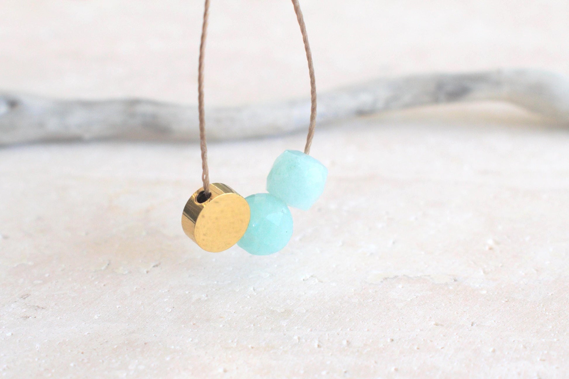 Kette mit Jade Perlen, Edelstein Kette, Edelstein Kette Damen